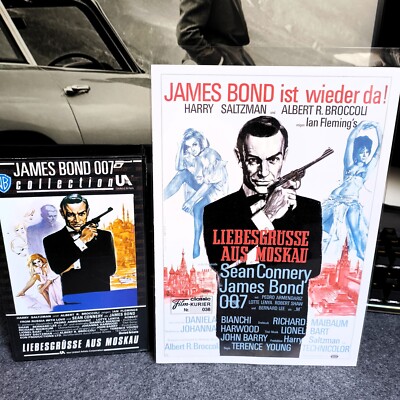James Bond Liebesgrüße aus Moskau VHS Film   007 Sammler Collector Set mit Heft