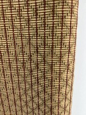 WOVEN DIAMOND MERLOT RED BEIGE UPHOLSTERY FABRIC PILLOWS CRAFTS 53 x 46