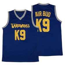  Retro Air Bud K9 Basketball Jerseys Blue Youth/Men's All Stitched Custom S-6XL