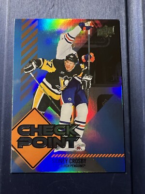2024-25 UPPER DECK HOCKEY SERIES 1 SIDNEY CROSBY PENGUINS CHECK POINT