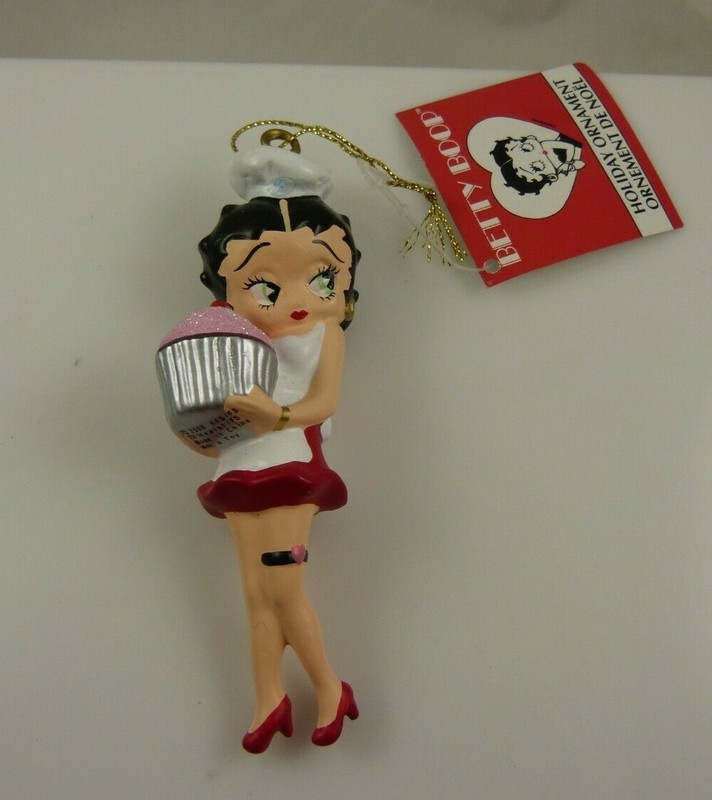 Betty Boop Baker cupcake Christmas ornament Kurt S. Adler holiday