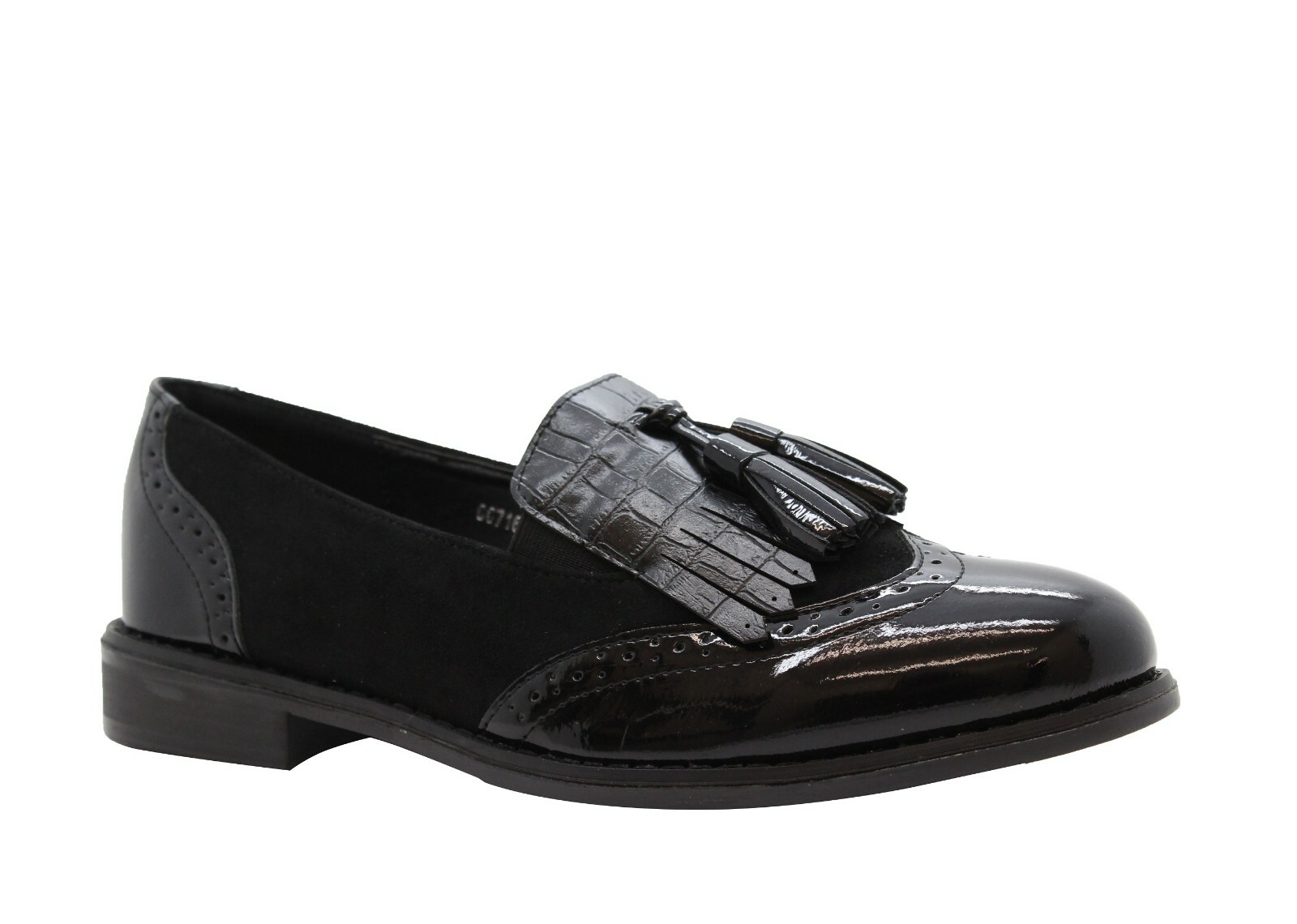 Women's High Heel Penny Horsebit Loafer In Black Leather - Thursday - Foto 3