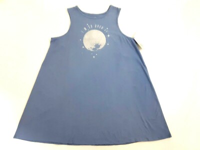 Will Call Womens Nightgown I'm So Over It Light Blue Sleep Shirt Size S XL NWT