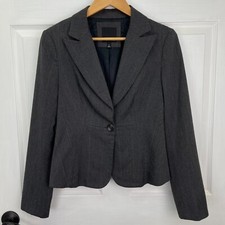 The Limited Women Single Button Blazer Suit Jacket Charcoal Gray Small 6