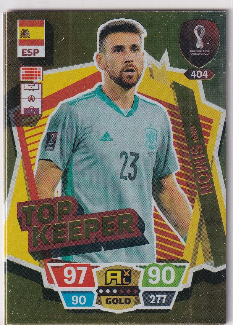 Panini Qatar World Cup Karte 2022 Top Keeper Nr. 404 Unai Simón