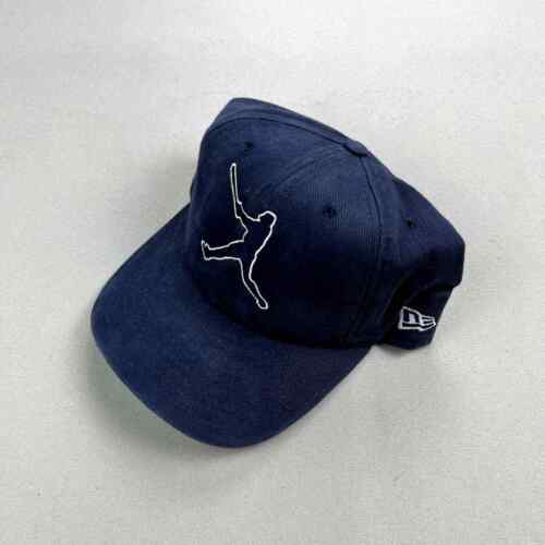 Vintage Baseballmütze Kappe Druckknopflasche marineblau New Era MLB Made in USA verstellbar
