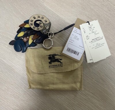 Burberry Studded Leather Bull Charm / Key Chain | eBay display picture 1