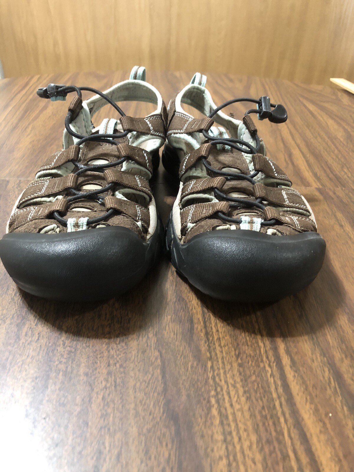 Sandali KEEN donna taglia 9 5 Newport H2 impermeabili marrone azzurro VG+ #1003481