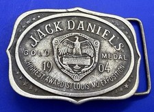 Jack Daniels Gold Medal 1904 Highest Award St. Louis Mo. Exposition Belt Buckle