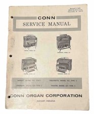 Conn Organ Service Manual, Model 543 551 633 641 ,Type 1