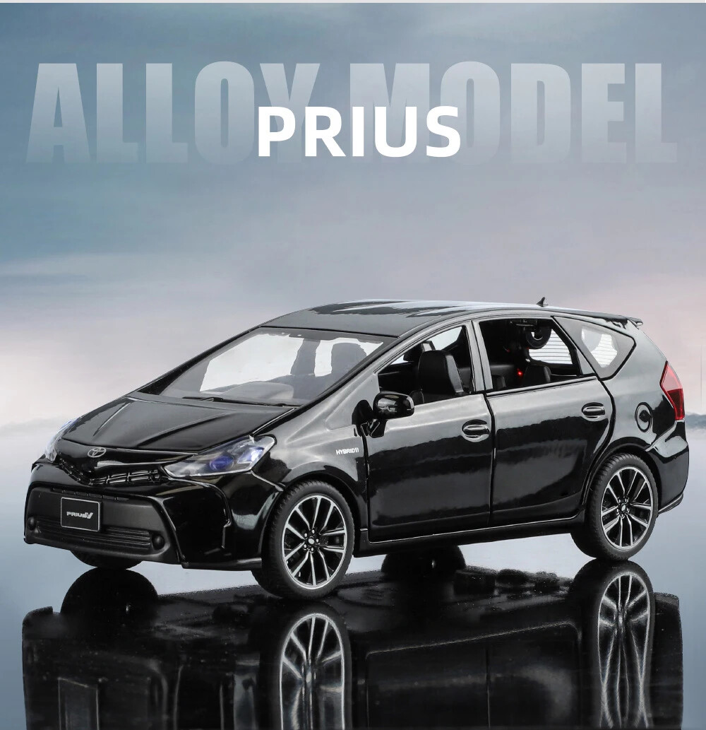 1:32 Toyota PRIUS Diecast Car Model Simulation Sound Light