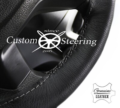 Cubierta De Volante De Cuero Negro Para Vauxhall Vivaro 2014+ - Doble Puntada, Fácil Instalación