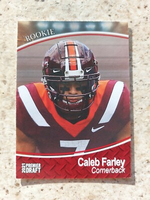 Caleb Farley 2021 SAGE Hit Premier Draft Rookie RC Card #9