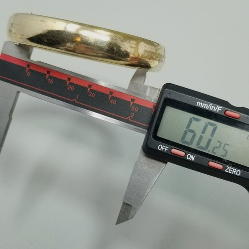 Bracciale Vintage Oro Giallo Riempito Cerniera Inciso Amato - Foto 9 di 14