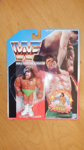 WWF HASBRO ULTIMATE WARRIOR SMASH GREEN TIGHTS BLU...