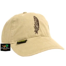 AVERY GREENHEAD GEAR GHG MESH BACK FEATHER COLLECTOR CAP BALL HAT KHAKI