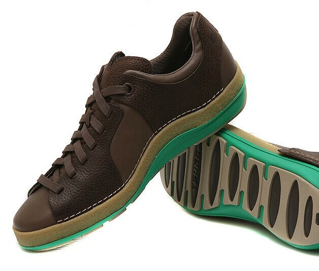 New Tsubo Mens Oaxaca Brown Leather Comfortable Sneaker Shoes sz