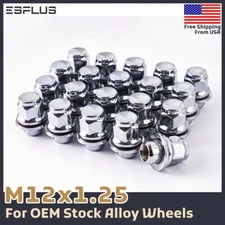 20 Pc Infiniti OEM Lug Nut M12x1.25 Chrome Fit EX/FX/G/I/J/M/Q/QX Stock Wheels
