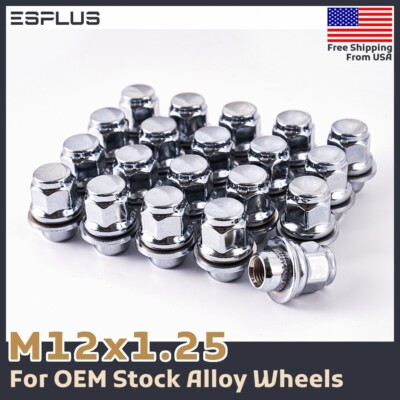 #ad 20 Pc Infiniti OEM Lug Nut M12x1.25 Chrome Fit EX FX G I J M Q QX Stock Wheels $21.99