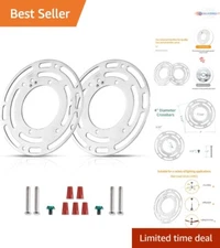 Universal 2-Pack Steel Light Fixture Mounting Bracket - 4 Inch Diameter Design