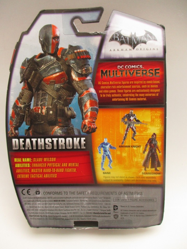 DC Comics Multiverse Deathstroke 3.75" Figure Batman Arkham Origins eBay