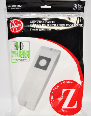 Hoover Type Z Paper Upright Vacuum Bags 4010100Z | eBay