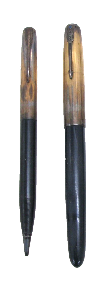 VINTAGE PARKER PENCIL & FOUNTAIN PEN, 1/10 16K GOLD FILLED