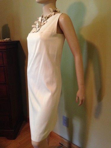 NWOT ANN DEMEULEMEESTER Powder Yellow Sleevless Dress Size 36 - Picture 5 of 11