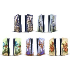 AMY BROWN FAIRY ART VINYL SKIN DECAL FOR SONY PS5 SLIM DISC EDITION CONSOLE