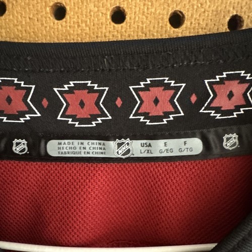 Clayton Keller #9 Arizona Coyotes Hockey Jersey Youth L/XL NHL Red Sewn Phoenix - Picture 5 of 13