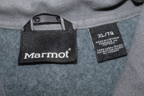 Marmot Sweater Jacket Tech Pocket Mens Full Zip Fleece Forest Green Size XL Logo - Picture 6 of 7