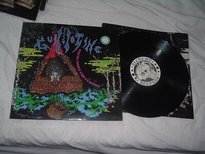 GUILLOTINE Bring Down The Curtain '89 ORIGINAL US press LP  US Thrash