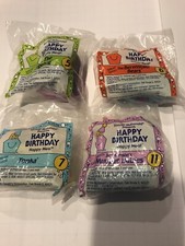 Vintage 1994 McDonald Happy Birthday Happy Meal Toys Lot of 4