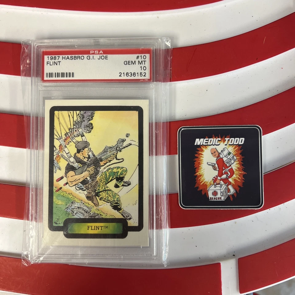 GI Joe  1987 Hasbro GI Joe Flint PSA 10 **Rare** - Image 2 of 4