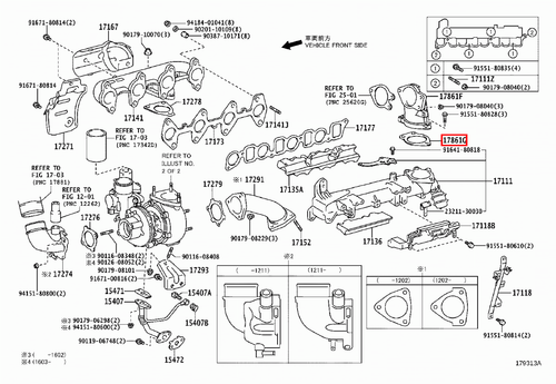 Genuine Toyota Hilux KUN26 1KD 3.0 Diesel Throttle Body Venturi Gasket - Picture 7 of 20