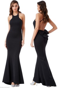 backless bow back maxi dress