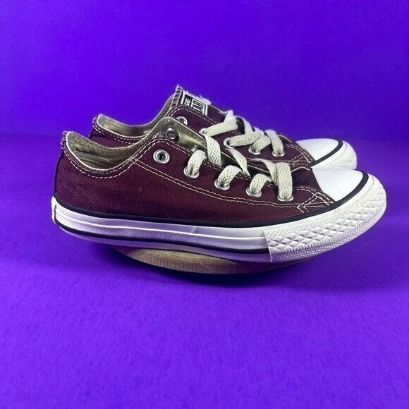 Scarpe sneakers basse Converse All Star bambino unisex bordeaux taglia 12 5