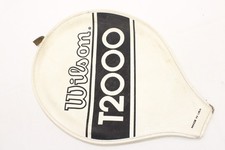 VINTAGE WILSON "T2000" SINGLE ZIPPERED TENNIS RACQUET COVER WITHOUT STRAP