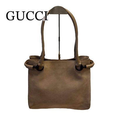 Gucci Beige Suede Tote Bag Authentic, Handled, Excellent Condition