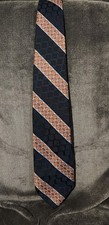 Men's 1970's Striped Tie Just Over 3 Inches wide
