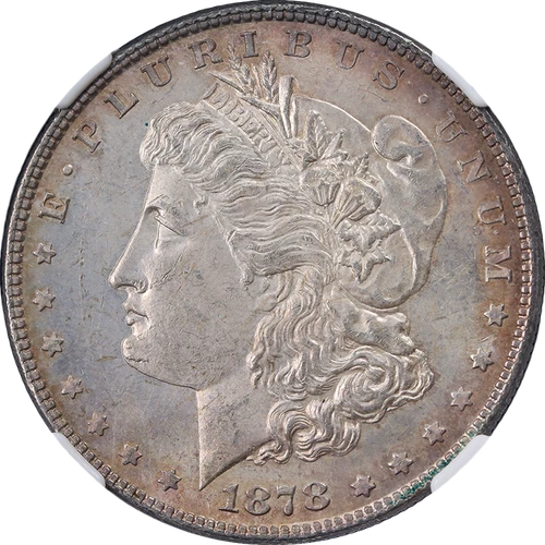 1878-P 7TF Rev 78 Morgan Silver Dollar NGC MS62 Nice Strike
