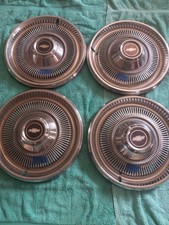 1974- 1975 Chevy Hub Caps 15 Chevrolet Caprice Impala Wheel Covers 4 Nice