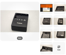 Genuine Canon charger LC-E6 for LP-E6 LPE6 Compatibility listed. 34380