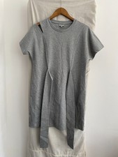 OLIVER BONAS Grey Short Sleeve Tie Back T Shirt Dress Size UK 10