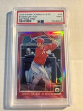 2018 Shohei Ohtani Donruss Optic Rated Rookie RC Pink HOLO PSA 9 MINT