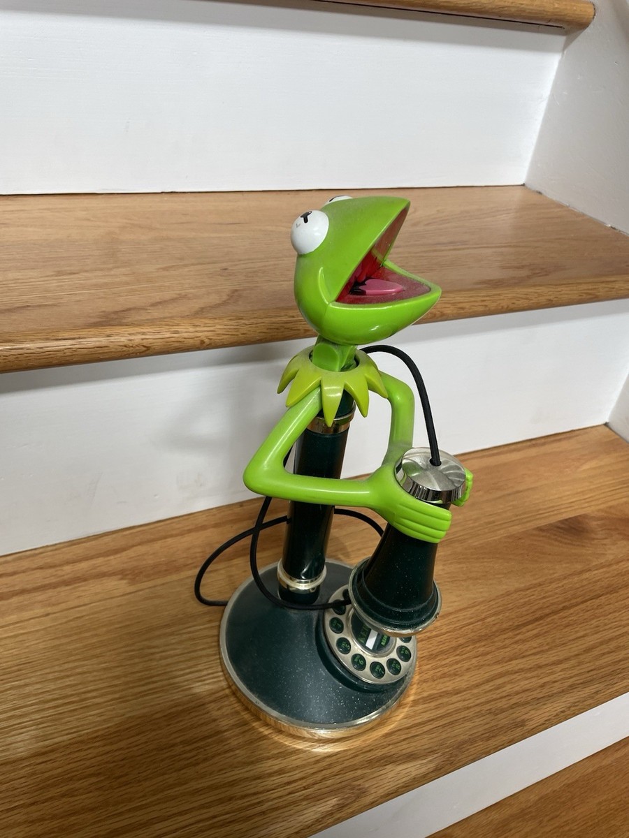 Kermit the Frog Candlestick Retro Muppets Landline Green Telemania