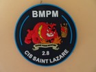 écusson pompier cis saint-lazare marins-pompiers marseillepvc 8 cm velcro