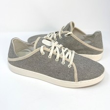 OluKai Pehuea Li Womens 9.5 Tapa Sahara Mesh Lace Up Sneakers 20379-20WS NEW