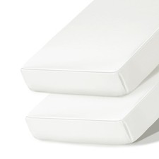 2 Pack Satin Crib Sheets for Baby, Silky Comfy Breathable Crib Sheets for Sta...