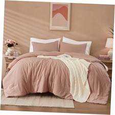 Full Size Comforter Sets - 3 Pieces Comforter Full 80" 90" Dusty Pink